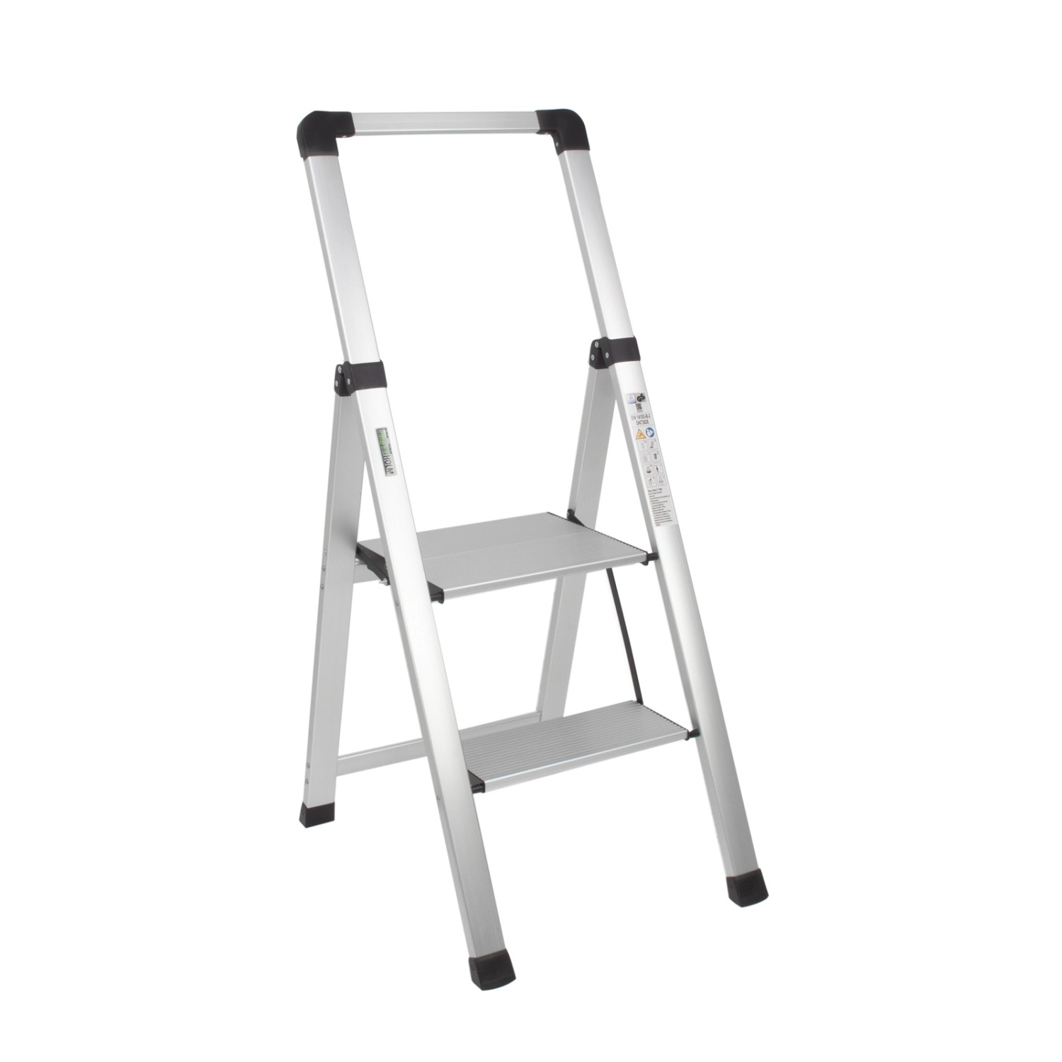 TRUTZHOLM Alu Trittleiter 2 Stufig Klappbar Handlauf 150kg Anti Rutsch Trittflächen TÜV GS Silber TRUTZHOLM Alu Trittleiter 2 Stufig Klappbar Handlauf 150kg Anti Rutsch Trittflächen TÜV GS Silber von TRUTZHOLM