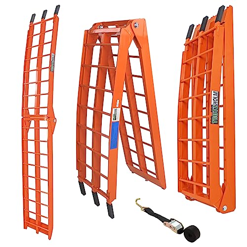TRUTZHOLM Auffahrrampe klappbar 180 cm 340 kg Faltbare Alu Verladerampe Antirutsch 680 kg Traglast als Paar Motorrad ATV Quad PKW Auto Laderampe TRUTZHOLM Auffahrrampe klappbar 180 cm 340 kg Faltbare Alu Verladerampe Antirutsch 680 kg Traglast als Paar Motorrad ATV Quad PKW Auto Laderampe von TRUTZHOLM