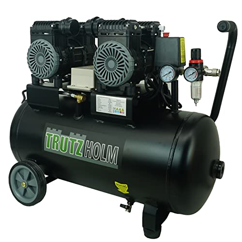 TRUTZHOLM Brushless Silent Flüsterkompressor innenbeschichtet 1500W / 50 Liter silent leise 62dB Druckluft, Kompressor, ölfrei, 8 bar, 1500 W, Ansaugleistung 256 L/Min inkl. Zubehör TRUTZHOLM Brushless Silent Flüsterkompressor innenbeschichtet 1500W / 50 Liter silent leise 62dB Druckluft, Kompressor, ölfrei, 8 bar, 1500 W, Ansaugleistung 256 L/Min inkl. Zubehör von TRUTZHOLM