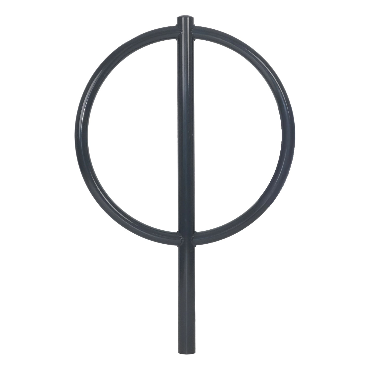 TRUTZHOLM Fahrradanlehnbügel 115x76cm Stahl Pulverbeschichtet Durchmesser 60mm Typ O Anthrazit von TRUTZHOLM