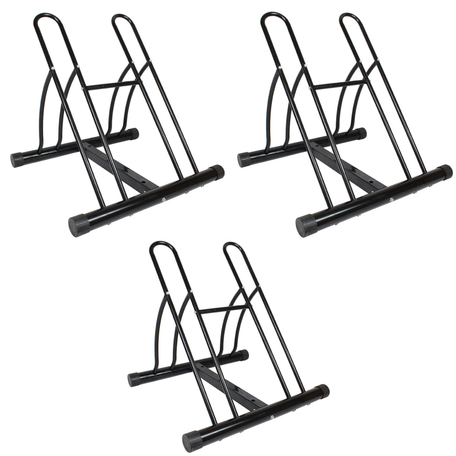 TRUTZHOLM Fahrradständer Für 6 Fahrräder DUO Schwarz von TRUTZHOLM