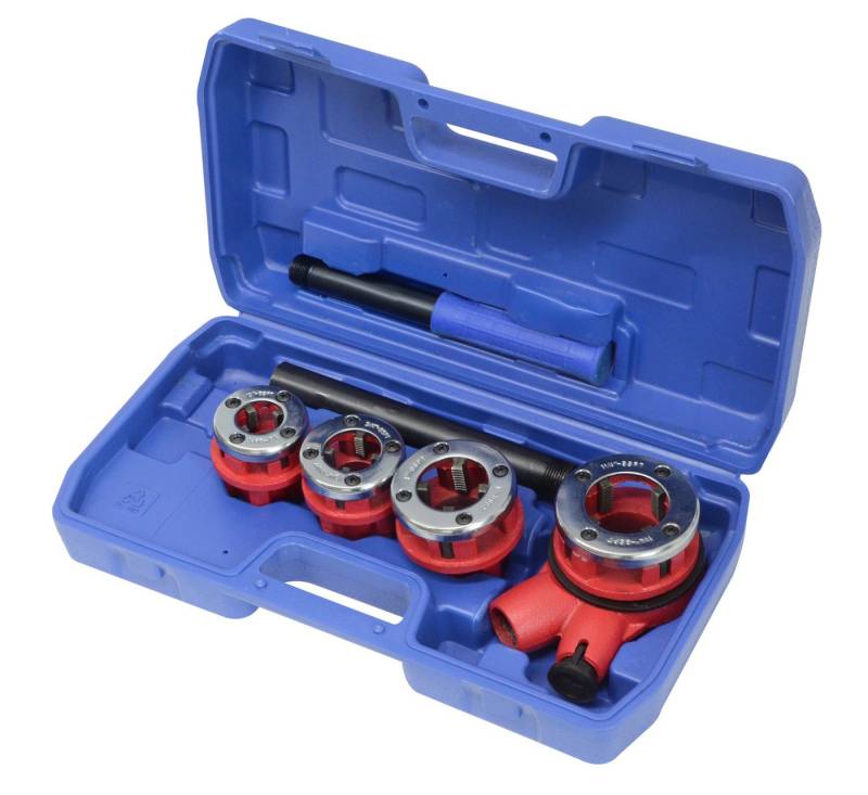 TRUTZHOLM Gewindeschneider Gewindeschneidkluppensatz Rohrgewindeschneidsatz Schneidkluppe, Set, 7-tlg., Ideal für Wasserrohre von TRUTZHOLM