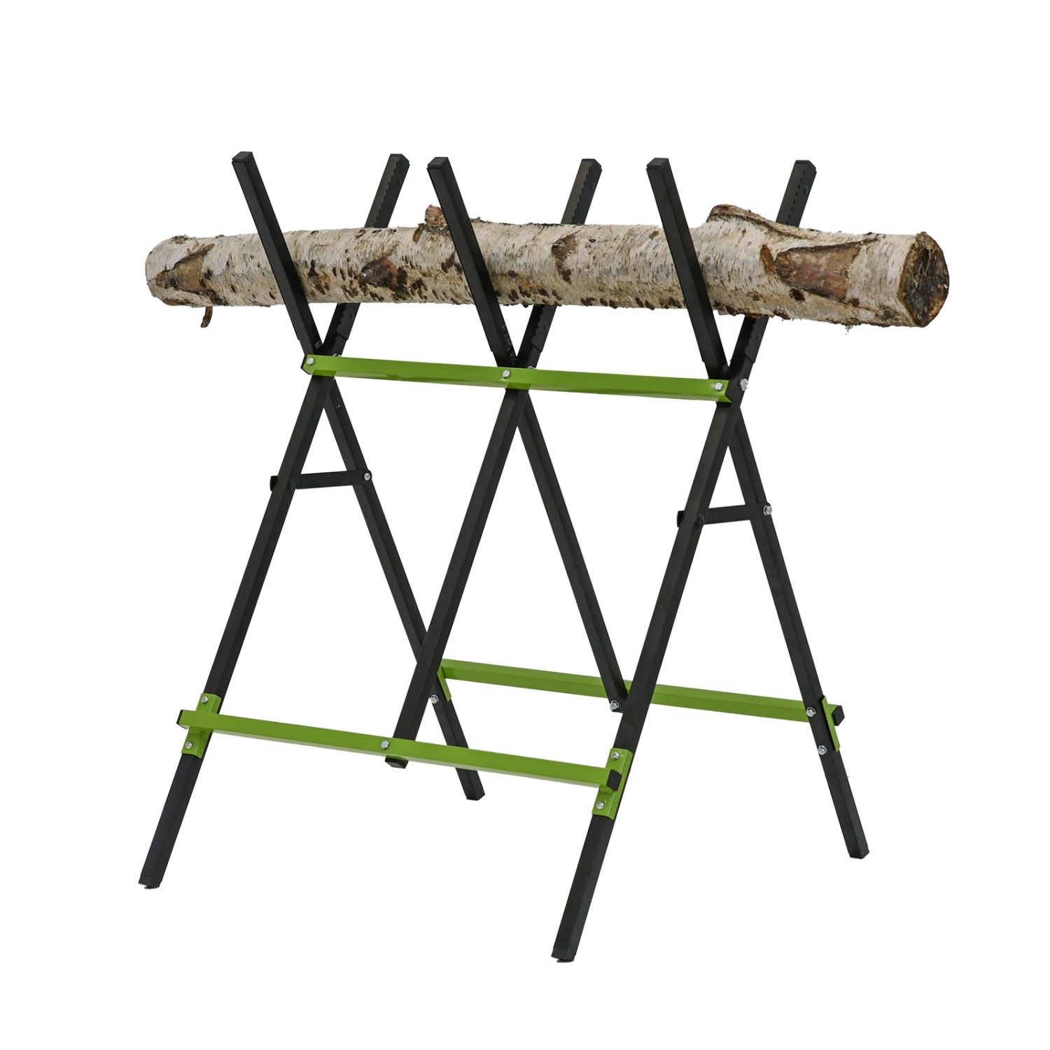 TRUTZHOLM Holzsägebock Klappbar Stahl Pulverbeschichtet 100 kg Traglast Schwarz Grün TRUTZHOLM Holzsägebock Klappbar Stahl Pulverbeschichtet 100 kg Traglast Schwarz Grün von TRUTZHOLM