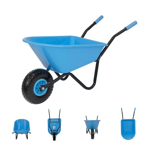 TRUTZHOLM Kinderschubkarre Uni 40 kg Traglast 3,6 kg Stahl Kunststoff hellblau Vollgummirad Schiebkarre Garten TRUTZHOLM Kinderschubkarre Uni 40 kg Traglast 3,6 kg Stahl Kunststoff hellblau Vollgummirad Schiebkarre Garten von TRUTZHOLM