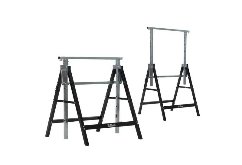 TRUTZHOLM Klappbock 2x Gerüstbock Unterstellbock Klappbock Gerüst Stützbock 400 kg, (Set), 7-fach höhenverstellbar von TRUTZHOLM