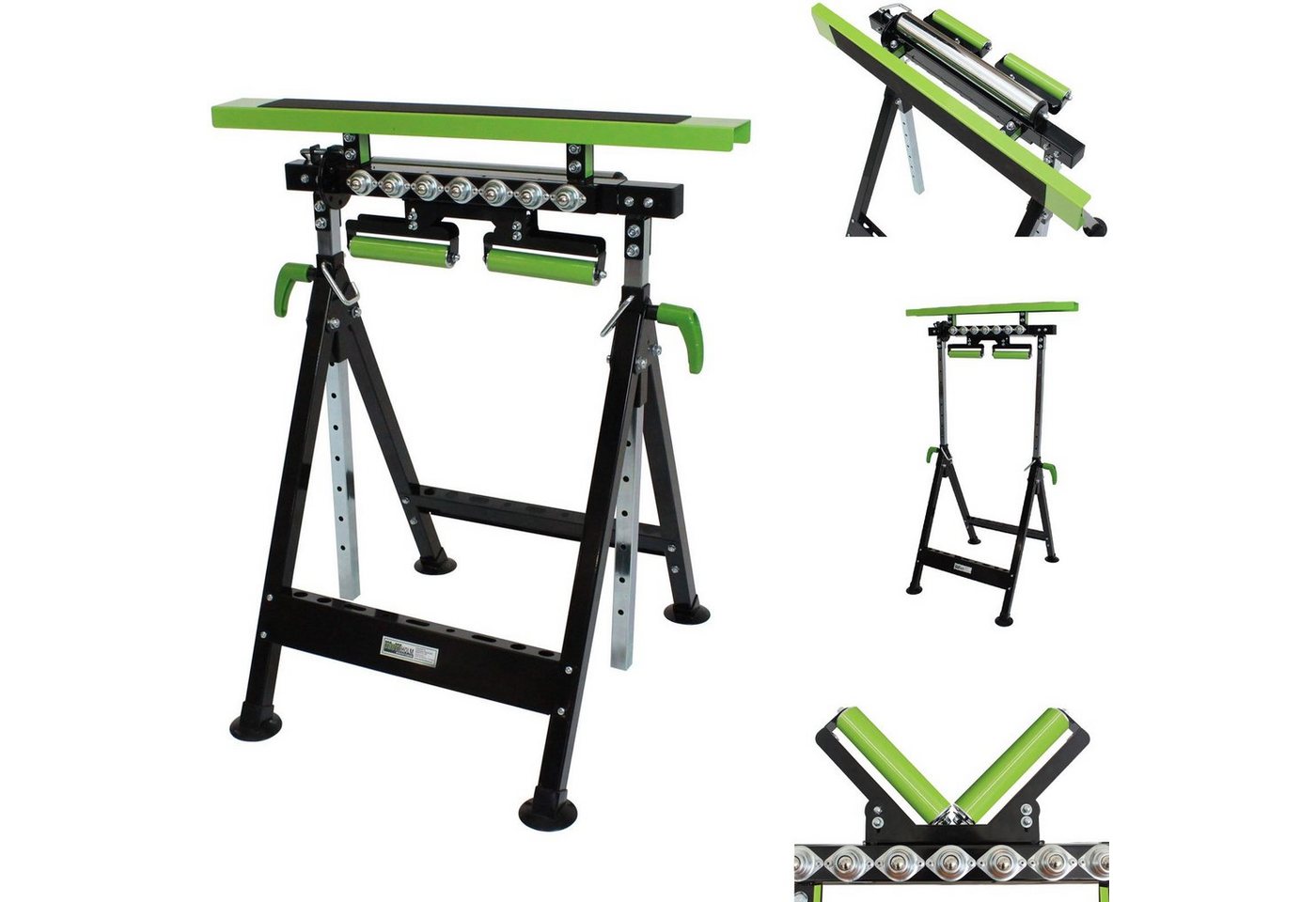 TRUTZHOLM Gerüst 2x Multifunktions-Arbeitsbock Rollenbock V-Rollen 4 in 1, (Set, 2 St), Höhenverstellbar TRUTZHOLM Gerüst 2x Multifunktions-Arbeitsbock Rollenbock V-Rollen 4 in 1, (Set, 2 St), Höhenverstellbar von TRUTZHOLM