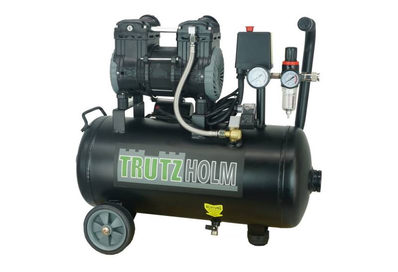 TRUTZHOLM Kompressor Flüsterkompressor Premium Brushless Silent 24L leise 900 W 62dB, 8 bar, max. 8 bar, 24 l, Komplett-Set von TRUTZHOLM