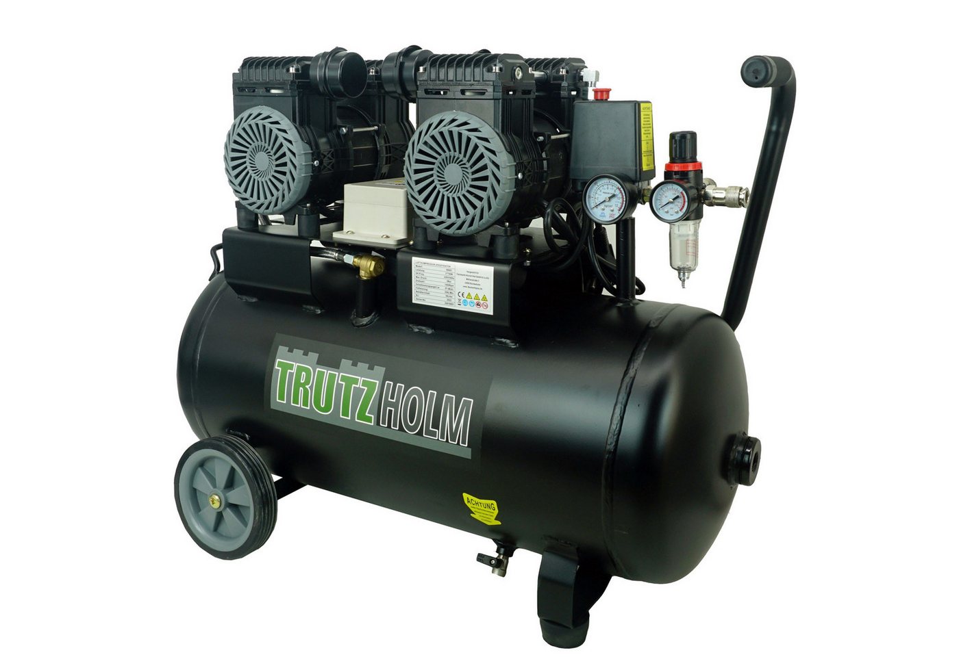 TRUTZHOLM Kompressor Premium Brushless Silent Flüsterkompressor 50L ölfrei, leise 1800W, max. 8 bar, 50 l, Komplett-Set TRUTZHOLM Kompressor Premium Brushless Silent Flüsterkompressor 50L ölfrei, leise 1800W, max. 8 bar, 50 l, Komplett-Set von TRUTZHOLM