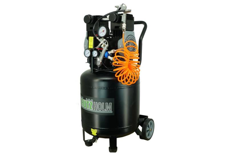 TRUTZHOLM Kompressor Premium Brushless Silent Flüsterkompressor 50L1x 1500W, 62dB, 8 bar, max. 8 bar, 50 l, Komplett-Set von TRUTZHOLM