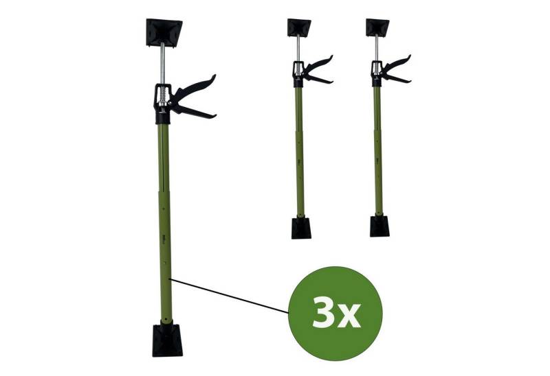 TRUTZHOLM Montageklemme 3x Türspanner Zargenspanner 57 - 117 cm Klicksystem Teleskopstütze, B: 8 cm, L: 117 cm, (3erSet, 3-tlg), höhenverstellbar von TRUTZHOLM