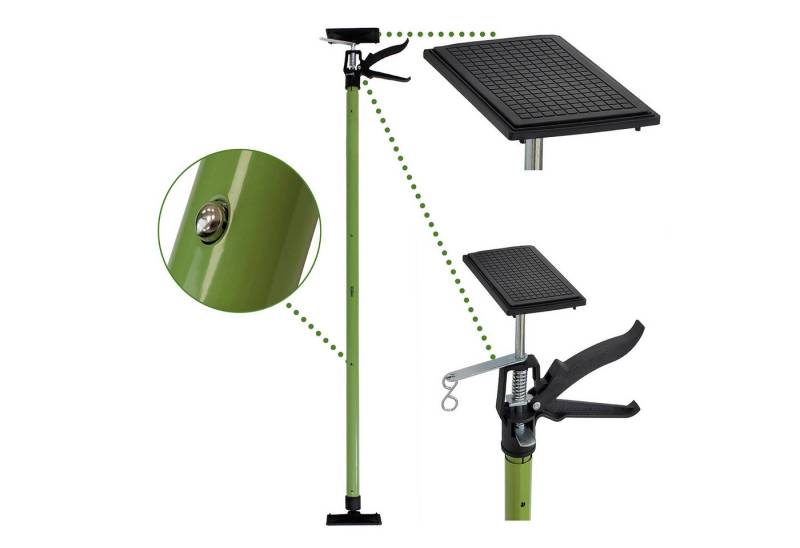 TRUTZHOLM Montageklemme Profi Einhandstütze Montagestütze Deckenstütze Teleskopstütze bis, B: 13 cm, L: 290 cm, (Stück, 1-tlg), materialschonend von TRUTZHOLM