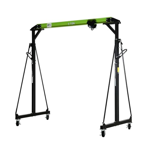 TRUTZHOLM Portalkran mit Laufkatze I Tragkraft 1 t I Stahl I Hubhöhe 2400-3600 mm I Durchfahrtsbreite 2400 mm I Mobiler Kran mit 360 Grad Lenkrollen I Brückenkran Portalhubkran für Werkstatt Lager TRUTZHOLM Portalkran mit Laufkatze I Tragkraft 1 t I Stahl I Hubhöhe 2400-3600 mm I Durchfahrtsbreite 2400 mm I Mobiler Kran mit 360 Grad Lenkrollen I Brückenkran Portalhubkran für Werkstatt Lager von TRUTZHOLM