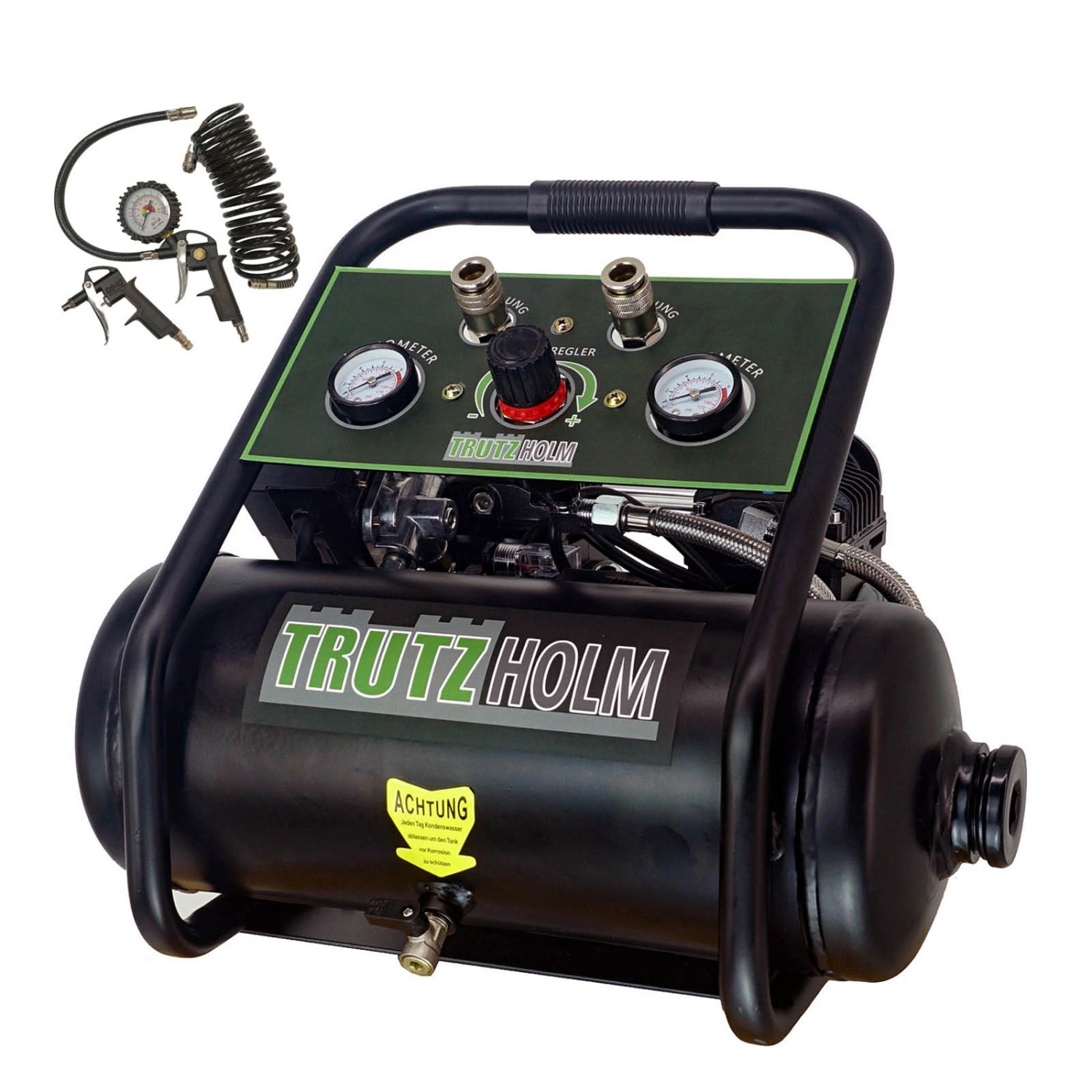 TRUTZHOLM Premium Brushless Silent Flüsterkompressor 9L Leiser Kompressor 900W 62 dB 8 Bar TRUTZHOLM Premium Brushless Silent Flüsterkompressor 9L Leiser Kompressor 900W 62 dB 8 Bar von TRUTZHOLM