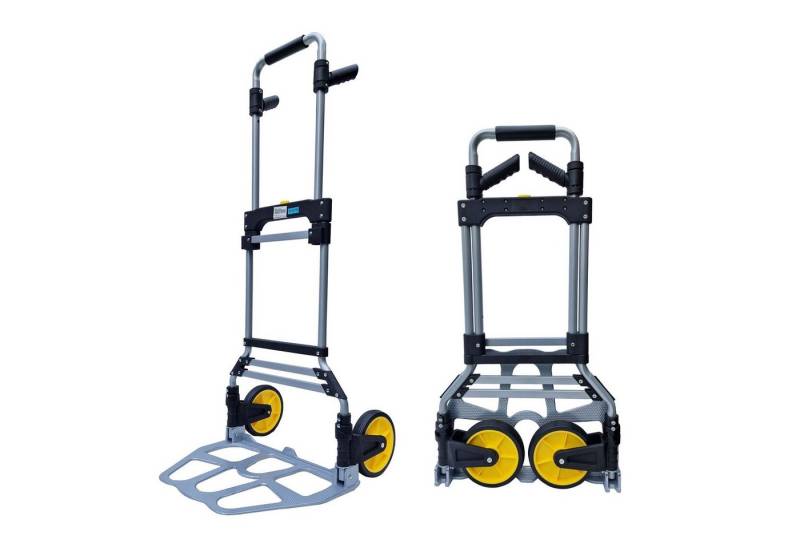 TRUTZHOLM Sackkarre Klappkarre XL klappbar Teleskopgriff bis 115 cm Tragkraft 150 kg, große Ladefläche von TRUTZHOLM