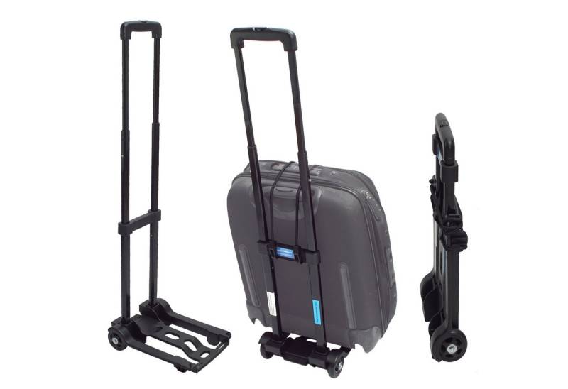 TRUTZHOLM Sackkarre Mini Sackkarre klappbar Koffer - Trolley 25 kg Gepäckkarre Griff höhen von TRUTZHOLM