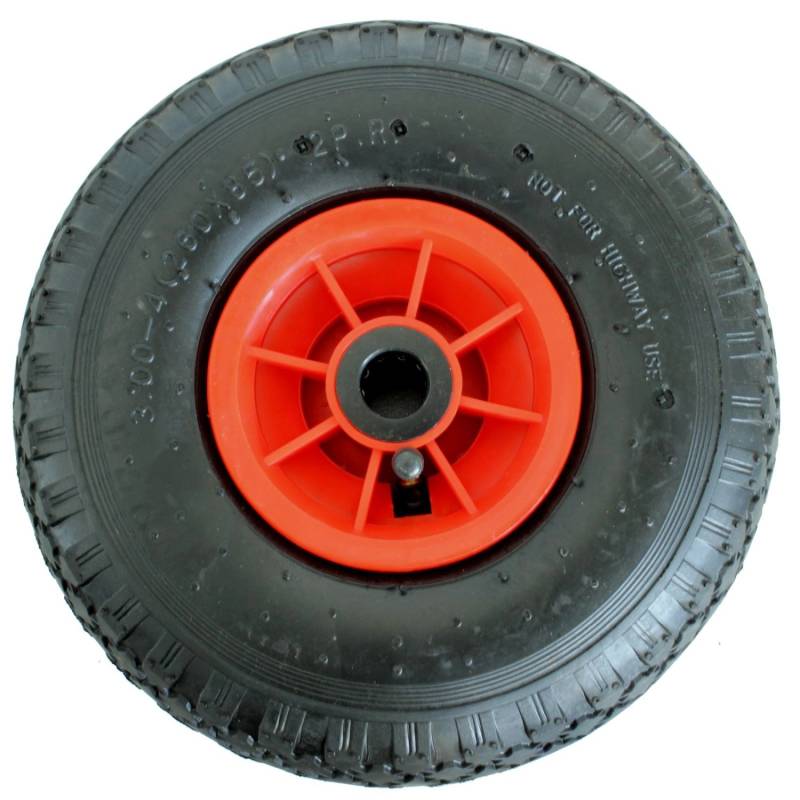 TRUTZHOLM Sackkarrenrad Luftrad 260x85 3.00-4 Achlänge 75 mm 4PR Rot von TRUTZHOLM