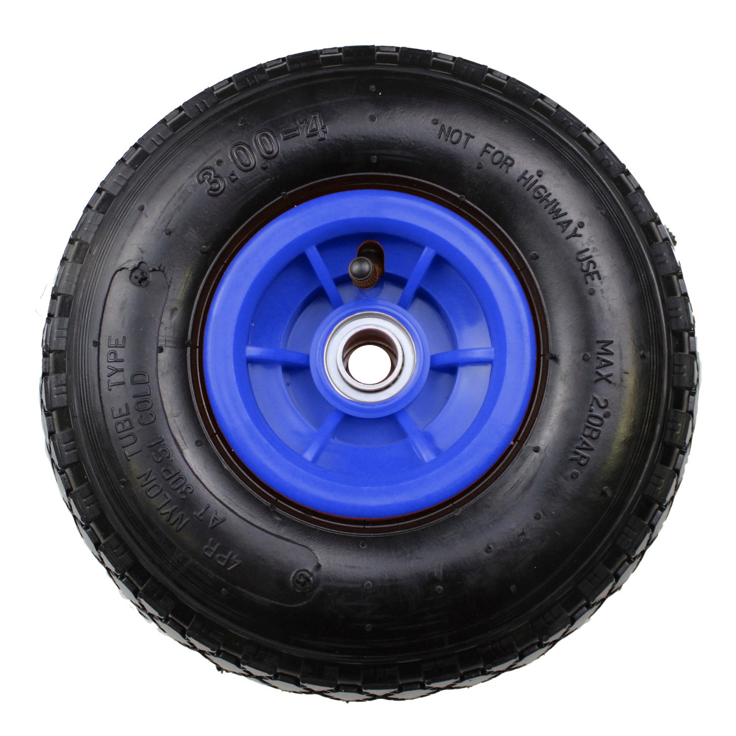 TRUTZHOLM Sackkarrenrad Luftrad 260x85mm 3.00-4 60mm Versetze Nabe Durchmesser 20mm 4PR Gewebe Blau TRUTZHOLM Sackkarrenrad Luftrad 260x85mm 3.00-4 60mm Versetze Nabe Durchmesser 20mm 4PR Gewebe Blau von TRUTZHOLM