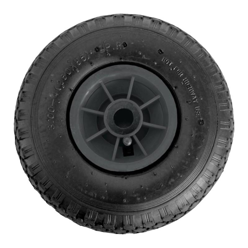 TRUTZHOLM Sackkarrenrad Luftrad 260x85mm 3.00-4 75mm Zentrierte Nabe Durchmesser 20mm Grau von TRUTZHOLM