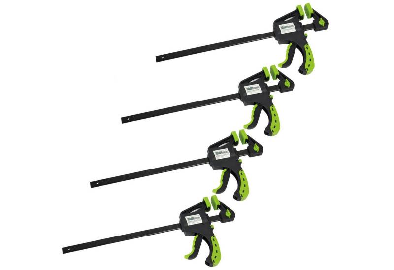 TRUTZHOLM Schraubzwinge 4x Einhandzwingen Schnellspannzwinge ergonomischer Griff 60x300 mm, (Set) von TRUTZHOLM