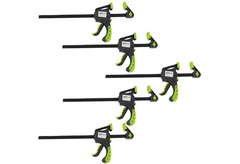 TRUTZHOLM Schraubzwinge 5x Einhandzwinge 60x150 mm Schnellspannzwinge Schraubzwinge Spanner, (Set) von TRUTZHOLM