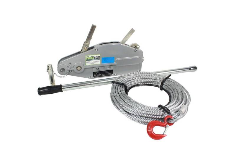 TRUTZHOLM Seilwinde Seilzug Greifzug Forstseilwinde 800 1600 3200 kg Winde 20 m Seil 0,8 von TRUTZHOLM