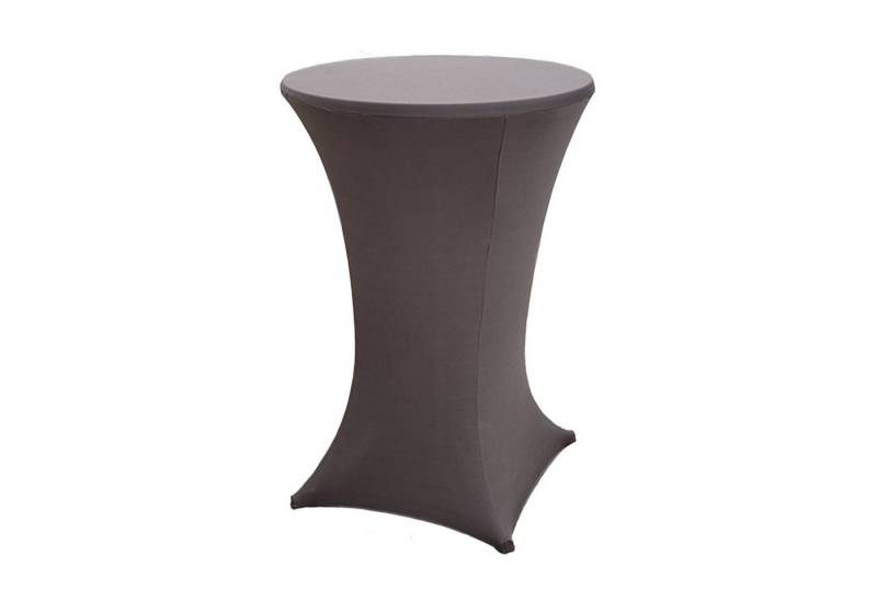 TRUTZHOLM Stehtischhusse Stehtischhusse Stretch 70 cm anthrazit Tischdecke Husse Bistrotisch, strapazierfähig von TRUTZHOLM