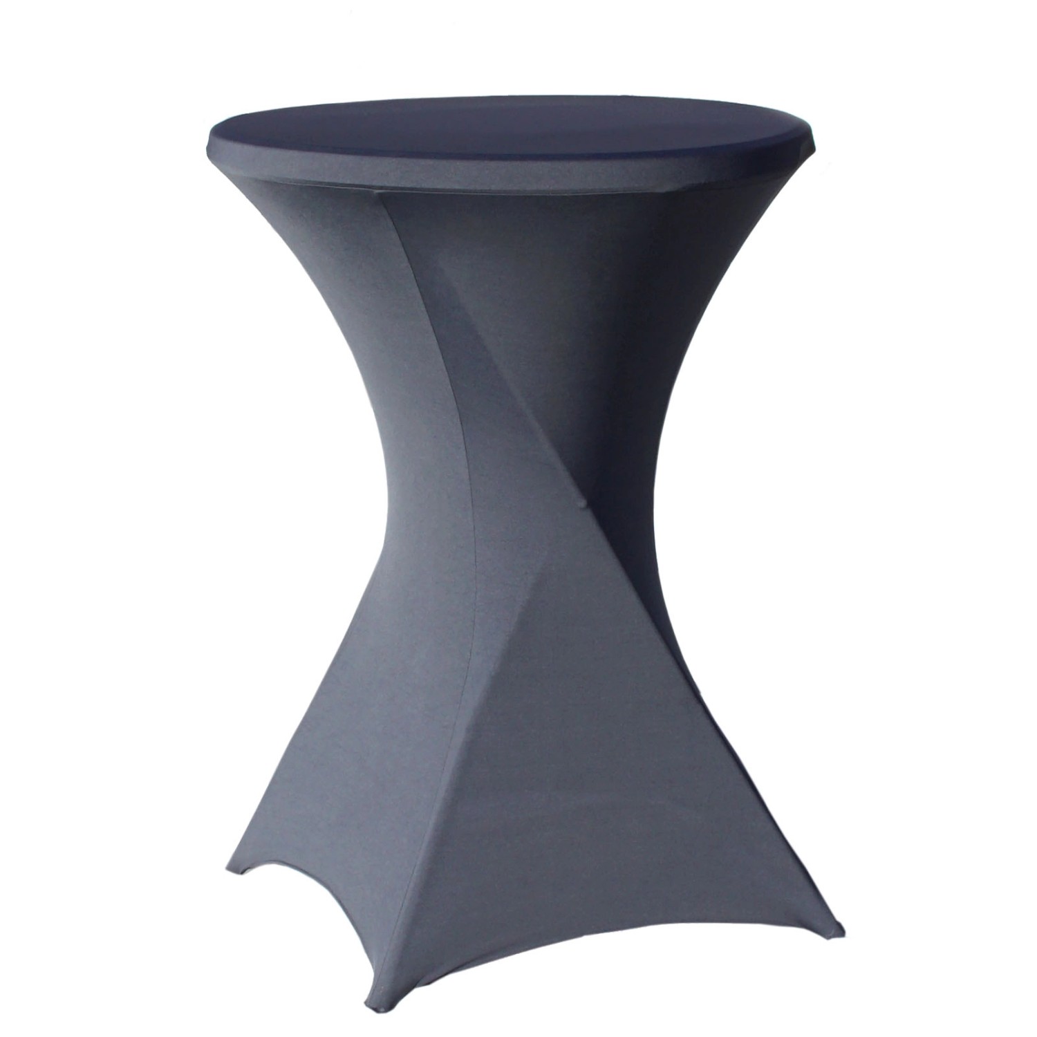 TRUTZHOLM Stehtischhusse Stretch Durchmesser 80cm Anthrazit von TRUTZHOLM