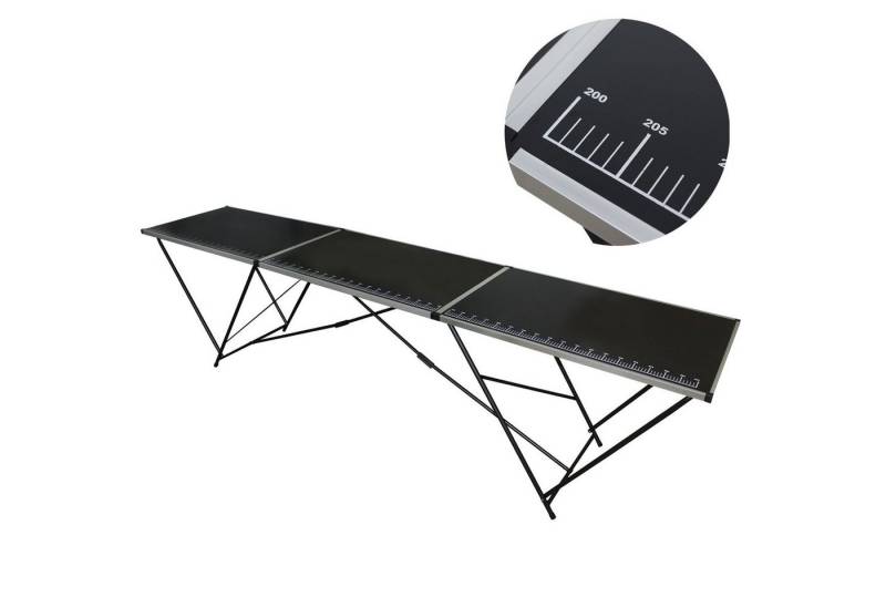 TRUTZHOLM Tapeziertisch Alu Arbeitstisch Klapptisch Multifunktionstisch Mehrzwecktisch (Stück, fertig montiert), Aluminium-Rahmen von TRUTZHOLM