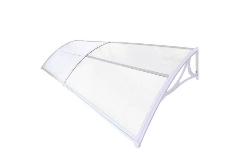 TRUTZHOLM Vordach 97 x 295 cm Hohlkammerplatte Aluabschlussleiste weiß Pultvordach (1 St) von TRUTZHOLM