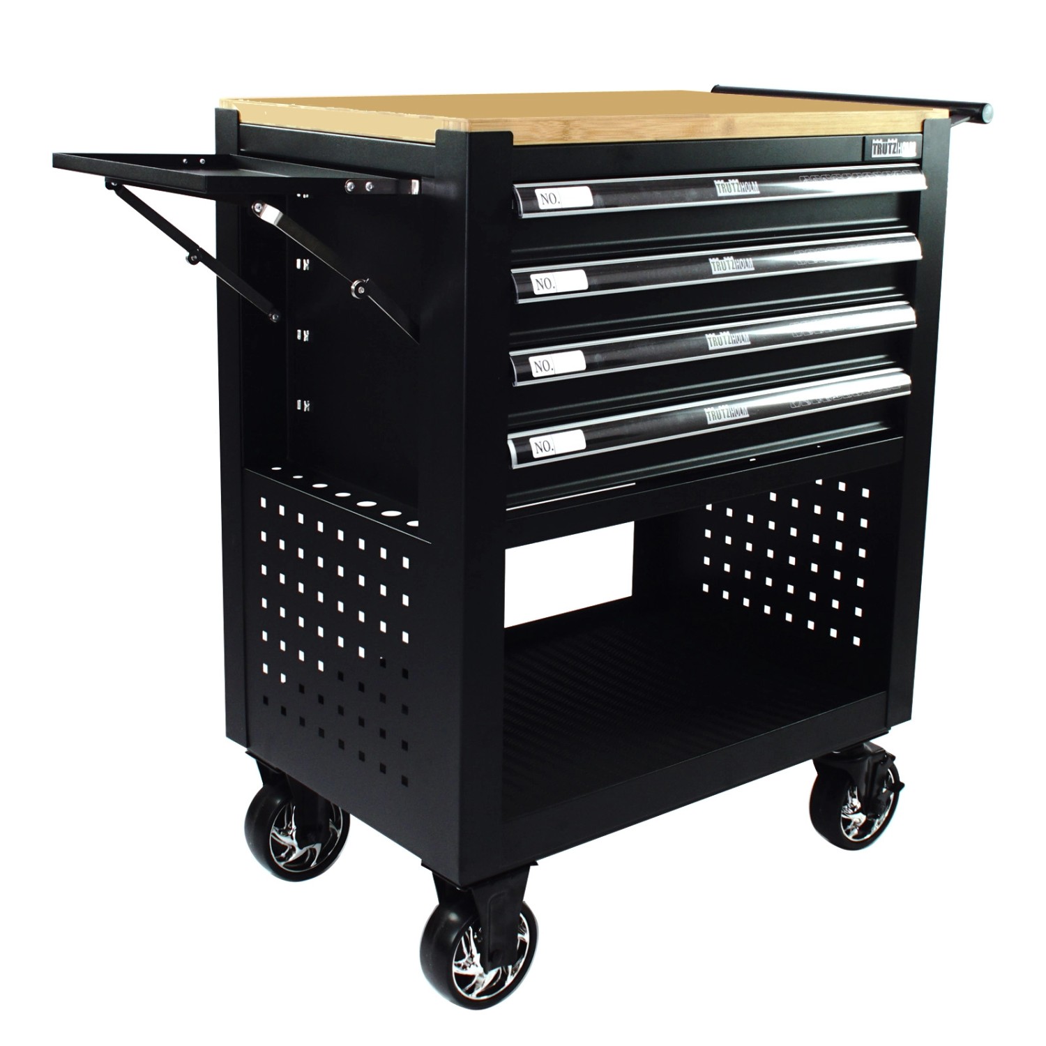 TRUTZHOLM Werkstattwagen 4 Schubladen Leer Hartholzplatte Schwarz TRUTZHOLM Werkstattwagen 4 Schubladen Leer Hartholzplatte Schwarz von TRUTZHOLM