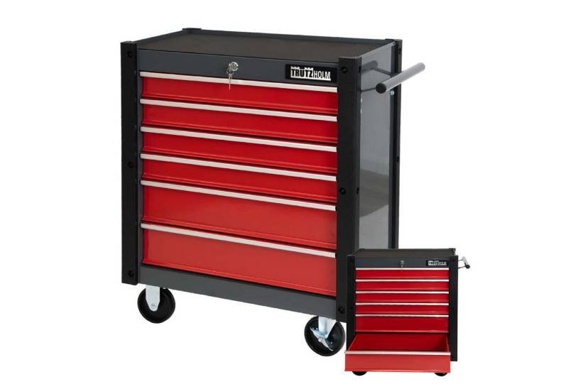 TRUTZHOLM Werkstattwagen "Trutzi" abschließbar 6 Schubladen 78 x 64 cm Rollcontainer rot TRUTZHOLM Werkstattwagen "Trutzi" abschließbar 6 Schubladen 78 x 64 cm Rollcontainer rot von TRUTZHOLM