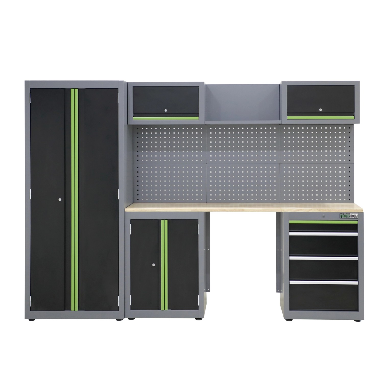 TRUTZHOLM Werkstattwand 13 Teile Modulares Werkstattschranksystem Aus Stahl Mit Lochwand TRUTZHOLM Werkstattwand 13 Teile Modulares Werkstattschranksystem Aus Stahl Mit Lochwand von TRUTZHOLM