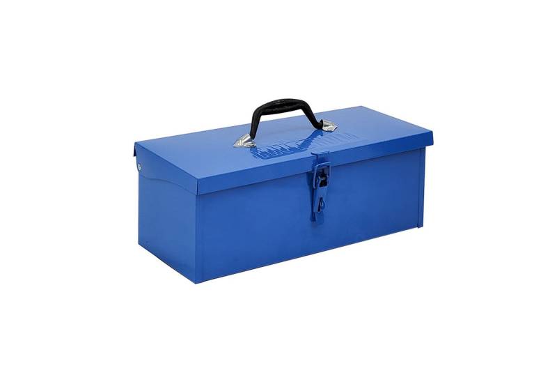 TRUTZHOLM Werkzeugkoffer Werkzeugkiste 38x16x12,5cm verschließbares Fach klappbarer Tragegriff (1-teilig), klappbar,leer,blau,ca.7,5L von TRUTZHOLM