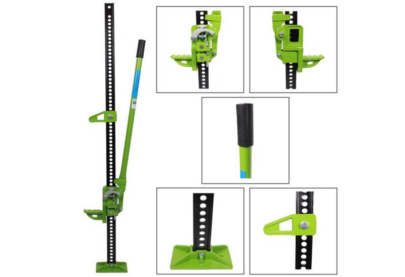 TRUTZHOLM Druckluftgeräte-Set Farm Jack Wagenheber 150 cm 60" Offroad Heber ATV 4x4 Stockwinde, Produkt, 1-tlg., einfaches Heben von TRUTZHOLM