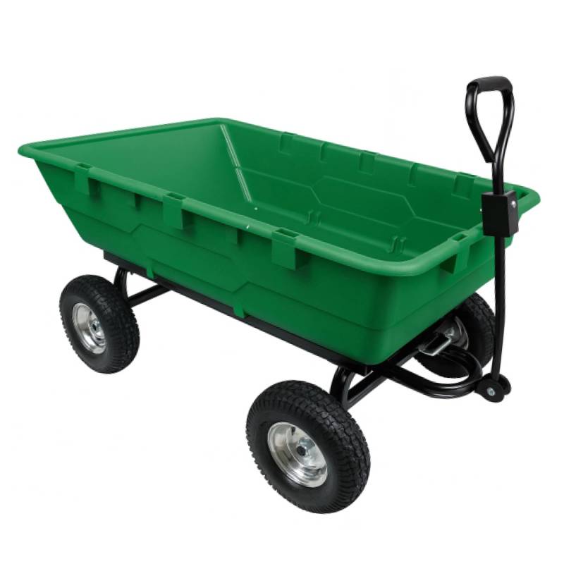 TRUTZHOLM XXL Gartenwagen 350 Liter 500 kg Traglast Transportwagen Kippbar von TRUTZHOLM