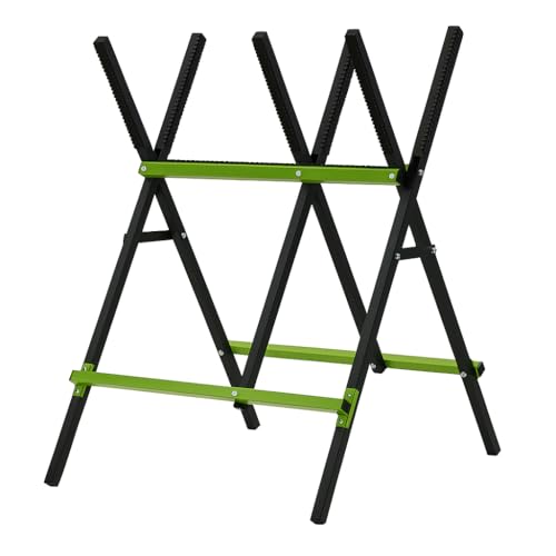 TRUTZHOLM klappbarer Holzsägebock Stahl Sägebock mit 3 Haltevorrichtungen, verstellbar für Kettensägen Forstarbeit Holz sägen, Brennholzbock Stammhalter Ast-Säge-Bock TRUTZHOLM klappbarer Holzsägebock Stahl Sägebock mit 3 Haltevorrichtungen, verstellbar für Kettensägen Forstarbeit Holz sägen, Brennholzbock Stammhalter Ast-Säge-Bock von TRUTZHOLM
