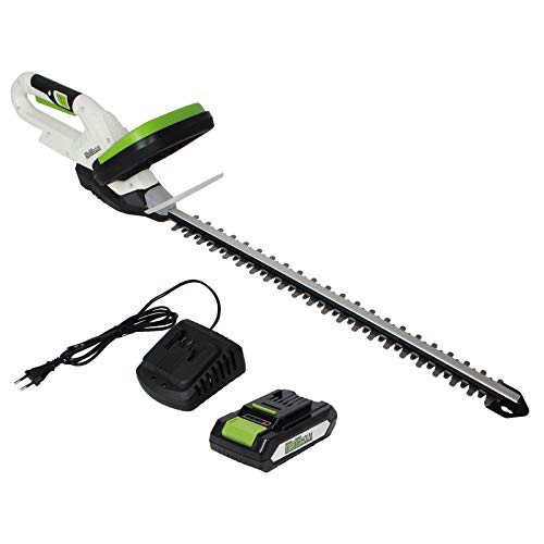 TrutzHolm® Akku Heckenschere 20V/2.0Ah mit Akku und Schnellladegerät Schnittlänge 520 mm Zahnabstand 14 mm von TRUTZHOLM