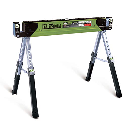 TRUTZHOLM Sägebock Arbeitsbock höhenverstellbar bis 650/1300 kg klappbar Werkbock Untergestell Stahl (Einzeln) von TRUTZHOLM