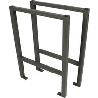 Trutzholm ® - Werktisch Untergestell Stahlgestell Paar Traglast bis 200 kg Paar grau von TRUTZHOLM