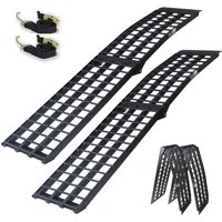 Trutzholm ® - trutzholm 2 x Auffahrrampen 230 cm Traglast 1360 kg Alu klappbar schwarz Riffelstab Verladerampen von TRUTZHOLM