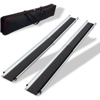 Trutzholm ® - trutzholm 2 x Teleskoprampe 120 - 213 cm Traglast 272 Alu grau schwarz beschichtet inkl. Tasche Rollstuhlrampe von TRUTZHOLM