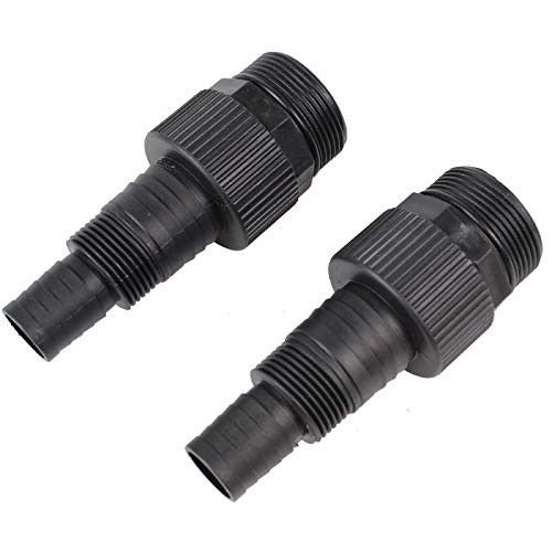 Trutzholm 2x Adapter für Schwimmbadpumpen mit 1 1/2" Innengewinde ABS für Schlauchanschlüsse mit 24/34 mm Schlauch Anschlussstück Pumpen Anschlusssatz von TRUTZHOLM