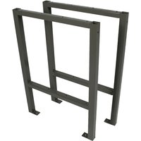 Trutzholm ® - Werktisch Untergestell Stahlgestell Paar Traglast bis 200 kg Paar grau von TRUTZHOLM