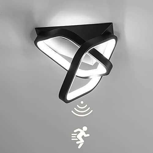 LED Deckenleuchte mit Bewegungsmelder Flur Sensorlampe Deckenlampe mit Tageslichtsensor 26W Modern Deckenbeleuchtung mit Sensor für Treppe Wohnzimmer Balkon Küche Garage Veranda BüRo von TRUYOK