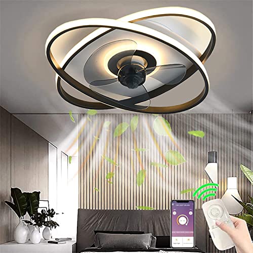 TRUYOK 50CM LED Deckenventilator mit Beleuchtung mit Fernbedienung Leise LED Dimmbar Deckenleuchte mit Ventilator 6-Gang Modern Ventilatorlicht für Wohnzimmer Schlafzimmer Esszimmer Kinderzimmer TRUYOK 50CM LED Deckenventilator mit Beleuchtung mit Fernbedienung Leise LED Dimmbar Deckenleuchte mit Ventilator 6-Gang Modern Ventilatorlicht für Wohnzimmer Schlafzimmer Esszimmer Kinderzimmer von TRUYOK
