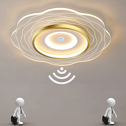 TRUYOK LED Deckenleuchte mit Bewegungsmelder 18W 1800LM Deckenlampe mit Tageslichtsensor Wandleuchte Einsetzbar in Schlafzimmer, Büro, Flur, Garderobe Ø20CM von TRUYOK