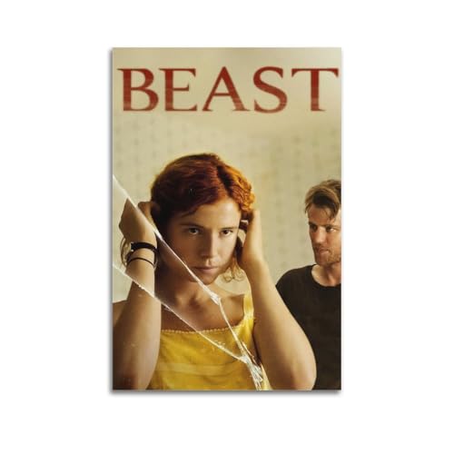 TRWQEVQWEG Beast Poster auf Leinwand, Wandkunstdruck, ästhetisches Poster, moderne Kunst, Gemälde für Wohnzimmer, 50 x 75 cm, ungerahmter Stil von TRWQEVQWEG