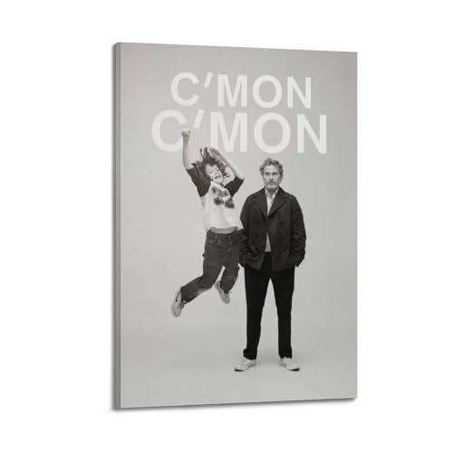 TRWQEVQWEG C'mon C'mon Poster auf Leinwand, Wandkunstdruck, ästhetisches Poster, moderne Kunst, Gemälde für Wohnzimmer, 50 x 75 cm, Rahmenstil von TRWQEVQWEG
