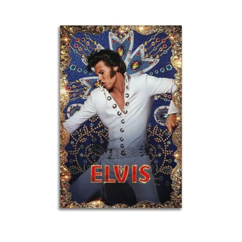 TRWQEVQWEG Elvis-Poster auf Leinwand, Wandkunstdruck, ästhetisches Poster, moderne Kunst, Gemälde für Wohnzimmer, 20 x 30 cm, ungerahmter Stil von TRWQEVQWEG