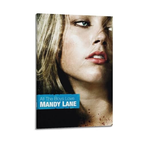 TRWQEVQWEG Poster auf Leinwand, Motiv All The Boys Love Mandy Lane, Wandkunstdruck, ästhetisches Poster, moderne Kunst, Gemälde für Wohnzimmer, 40 x 60 cm, Rahmenstil von TRWQEVQWEG